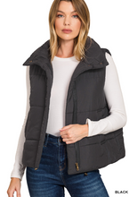 Load image into Gallery viewer, The Drew High Neck Puffer Vest