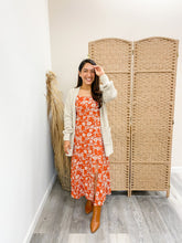 Load image into Gallery viewer, Modest Side slit floral print long midi dress