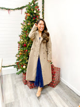 Load image into Gallery viewer, THE ALINA DOUBLE BREASTED LONGLINE NOTCHED COAT
