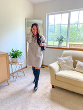 Load image into Gallery viewer, The Amara Collard Drop Shoulder Sweater Dress