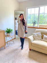 Load image into Gallery viewer, The Amara Collard Drop Shoulder Sweater Dress