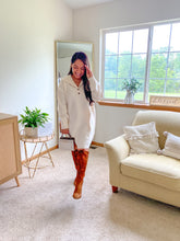 Load image into Gallery viewer, The Amara Collard Drop Shoulder Sweater Dress