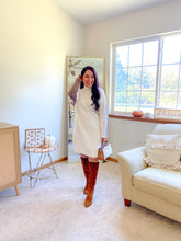 Load image into Gallery viewer, The Cassidy Colorblock Mock Neck Long Sleeve Sweater Dress