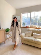 Load image into Gallery viewer, The Grace Longline Solid Button Closure Coat