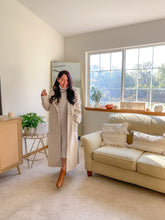 Load image into Gallery viewer, The Grace Longline Solid Button Closure Coat