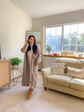 Load image into Gallery viewer, The Grace Longline Solid Button Closure Coat