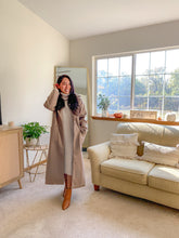 Load image into Gallery viewer, The Grace Longline Solid Button Closure Coat
