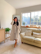 Load image into Gallery viewer, The Grace Longline Solid Button Closure Coat