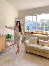 Load image into Gallery viewer, The Jennifer Turtle Neck Long Sleeve Midi Sweater Dress