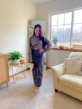 Load image into Gallery viewer, The Nadia Faux Leather Back Slit Midi Skirt
