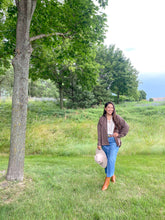 Load image into Gallery viewer, OVERSIZED PINSTRIPE COLLARED BUTTON DOWN SHACKET