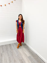 Load image into Gallery viewer, THE SAMI FLUTTER SLEEVE MIDI DRESS
