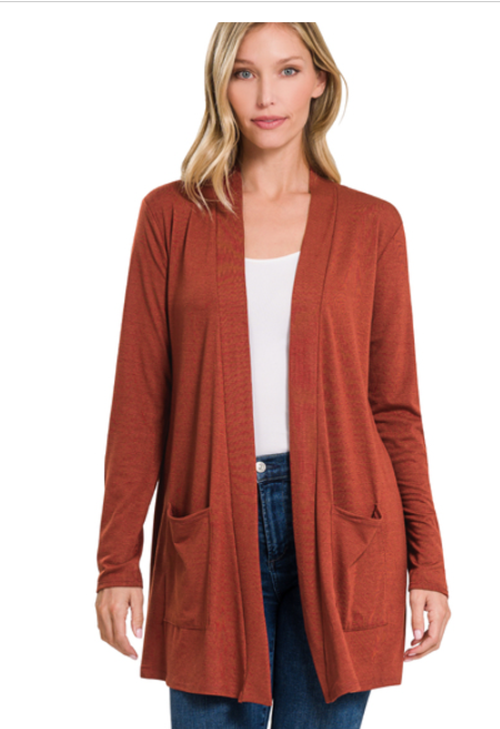 The Randy Slouchy Pocket Open Cardigan
