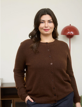 Load image into Gallery viewer, PLUS ROUND NECK BUTTON DOWN LONG SLEEVE CARDIGAN
