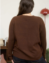 Load image into Gallery viewer, PLUS ROUND NECK BUTTON DOWN LONG SLEEVE CARDIGAN
