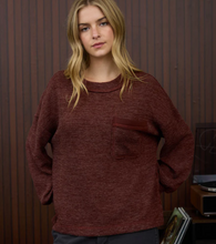 Load image into Gallery viewer, THE JESSIE CREW NECK BUTTON DETAIL LONG SLEEVE KNIT TOP
