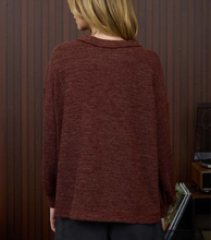 Load image into Gallery viewer, THE JESSIE CREW NECK BUTTON DETAIL LONG SLEEVE KNIT TOP
