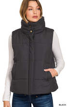 Load image into Gallery viewer, The Drew High Neck Puffer Vest

