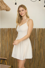 Load image into Gallery viewer, THE KAYLANI BASQUE WAIST SPAGHETTI STRAP MINI DRESS
