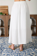Load image into Gallery viewer, THE KYLIE TEXTURED FRONT BUTTON DETAIL MIDI SKIRT
