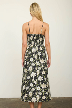 Load image into Gallery viewer, THE GENEVIEVE FLORAL SMOCKED SPAGHETTI STRAP MIDI SUNDRESS
