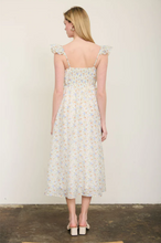 Load image into Gallery viewer, THE JOANNA FLORAL RUFFLE STRAP MIDI DRESS
