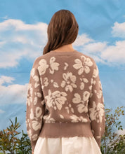 Load image into Gallery viewer, THE BROOK FLORAL DISTRESSED CREWNECK TERRY SWEATER
