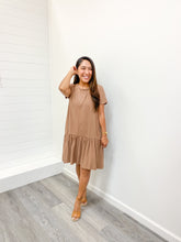 Load image into Gallery viewer, modest mocha ONE TIER KNEE HIGH DRESS

