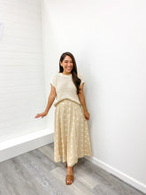 Load image into Gallery viewer, THE CARLA POLKA DOT BUTTON DOWN MIDI SKIRT
