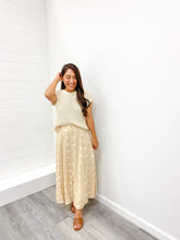 Load image into Gallery viewer, THE CARLA POLKA DOT BUTTON DOWN MIDI SKIRT
