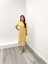 Load image into Gallery viewer, The Milly Midi T Shirt Dress with Side Slits
