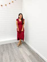 Load image into Gallery viewer, THE SAMI FLUTTER SLEEVE MIDI DRESS

