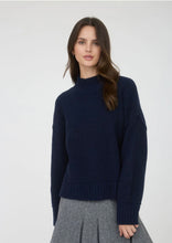 Load image into Gallery viewer, THE BONNIE MOCK NECK SPLIT HEM KNIT PULLOVER SWEATER
