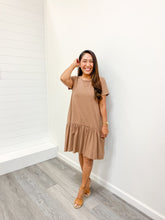 Load image into Gallery viewer, modest mocha ONE TIER KNEE HIGH DRESS
