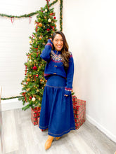 Load image into Gallery viewer, ANTONELLA FAIRE ISLE TOGGLE BUTTON KNIT CARDIGAN SWEATER
