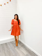 Load image into Gallery viewer, Modest SOLID LINEN BABY DOLL DRESS
