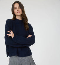 Load image into Gallery viewer, THE BONNIE MOCK NECK SPLIT HEM KNIT PULLOVER SWEATER
