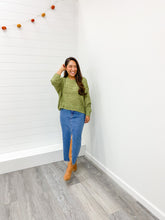 Load image into Gallery viewer, THE SAIGE EXPOSED SEAM DROP SHOULDER PULLOVER SWEATER
