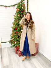 Load image into Gallery viewer, THE ALINA DOUBLE BREASTED LONGLINE NOTCHED COAT
