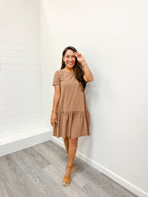 Load image into Gallery viewer, modest mocha ONE TIER KNEE HIGH DRESS

