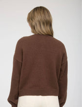 Load image into Gallery viewer, THE BENTLEY CHECKERED TOGGLE BUTTON DOWN KNIT CARDIGAN
