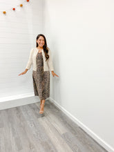 Load image into Gallery viewer, LEOPARD SATIN PRINT SLIP DRESS
