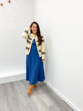 Load image into Gallery viewer, MULTICOLOR FAIR ISLE BUTTON DOWN KNIT CARDIGAN
