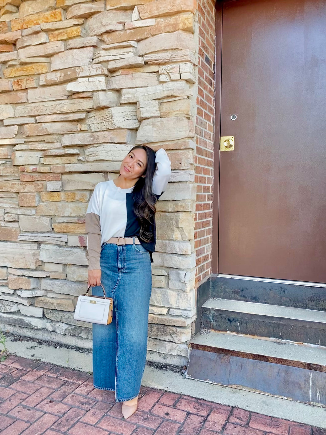 RELAXED COLORBLOCK SWEATER