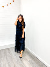 Load image into Gallery viewer, SHORT SLEEVE BUTTON DOWN KNIT CARDIGAN SWEATER
