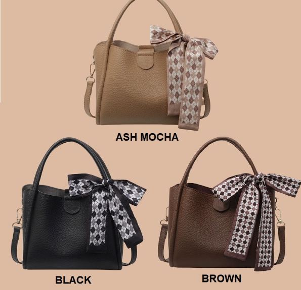 The soft vegan leather crossbody tote bag