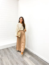 Load image into Gallery viewer, THE CHELSEA SHEER CREW NECK CROCHET KNIT LONG SLEEVE SWEATER
