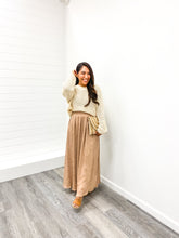 Load image into Gallery viewer, THE CHELSEA SHEER CREW NECK CROCHET KNIT LONG SLEEVE SWEATER
