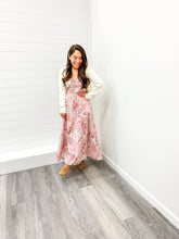 Load image into Gallery viewer, The Farrah Multi Pattern Sleeveless Corset Midi Dress
