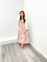 Load image into Gallery viewer, The Farrah Multi Pattern Sleeveless Corset Midi Dress
